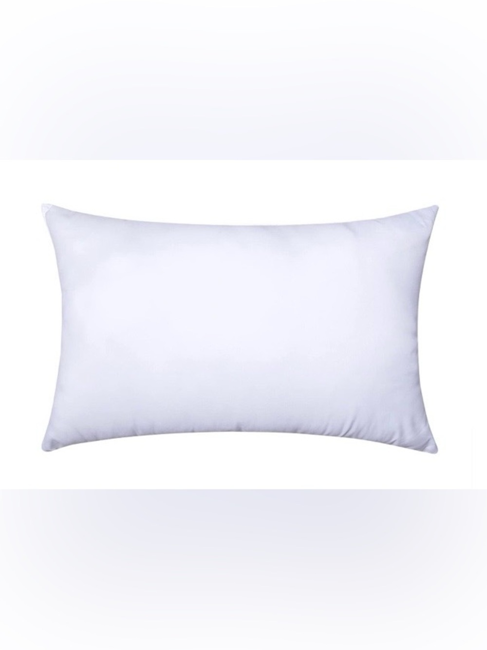White Lumbar Pillow Insert 12x20”